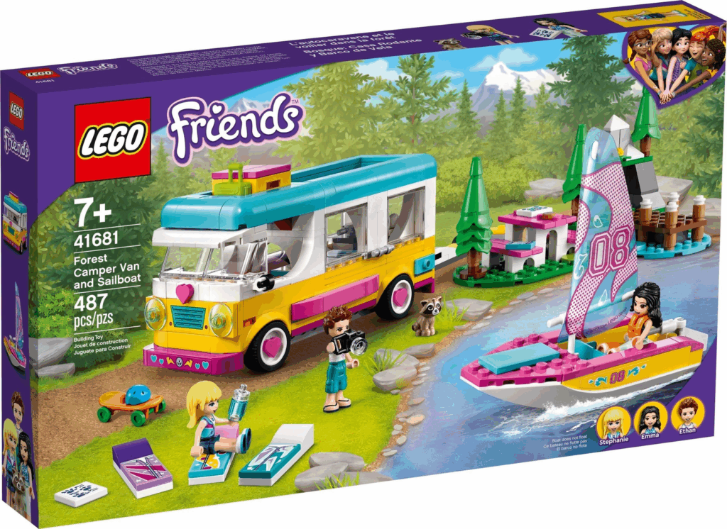 LEGO Friends 41681 Wohnmobil- und Segelbootausflug