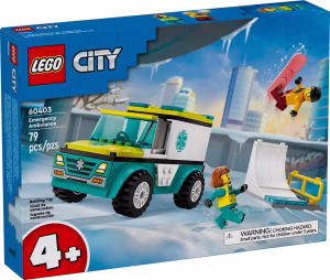 LEGO City 60403 Rettungswagen und Snowboarder