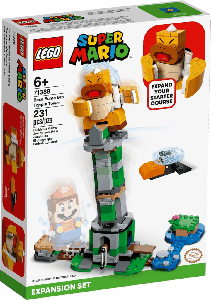 LEGO Super Mario 71388 Kippturm mit Sumo-Bruder-Boss – Erweiterungsset