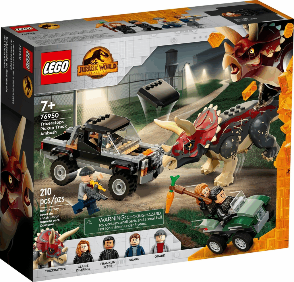 LEGO Jurassic World 76950 Triceratops-Angriff